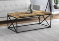 woodpert iron frame coffee table