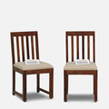 Woodpert (Set of 2) Rosewood dining chairs