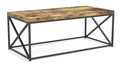 woodpert iron frame coffee table