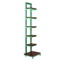 Woodpert Iron Stand With Wooden Slabs