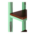 Woodpert Iron Stand With Wooden Slabs